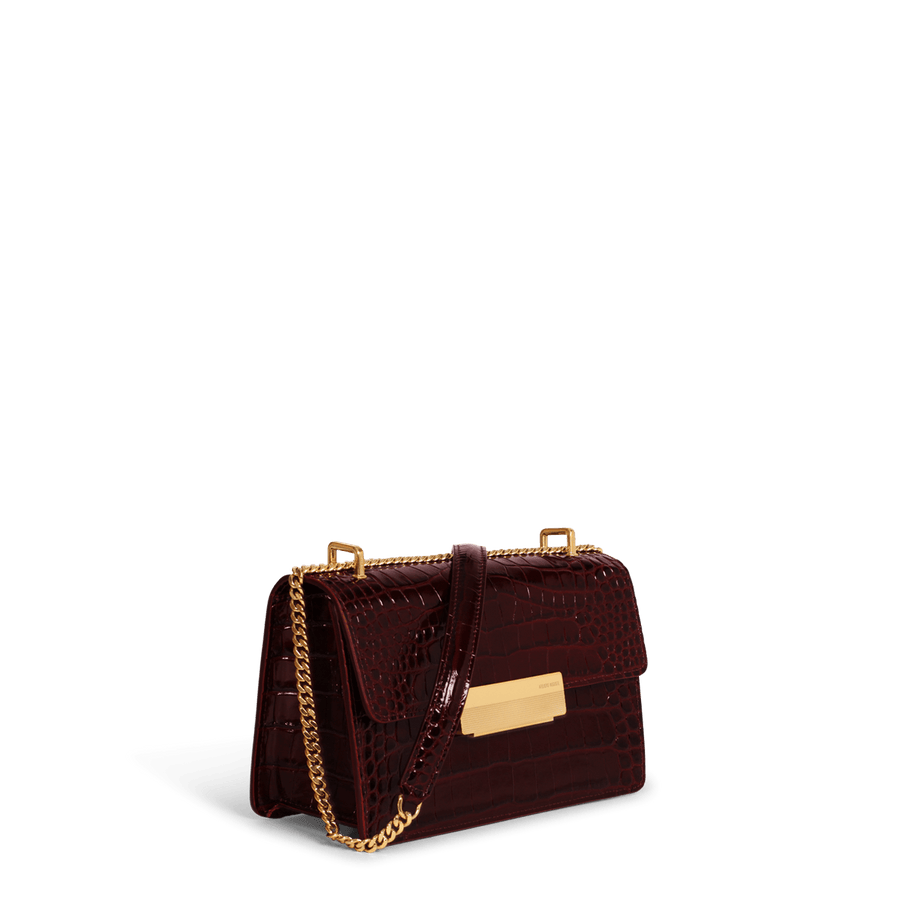 Alma Gold Edition - Cuir Embossé Croco Bordeaux Ateliers Auguste