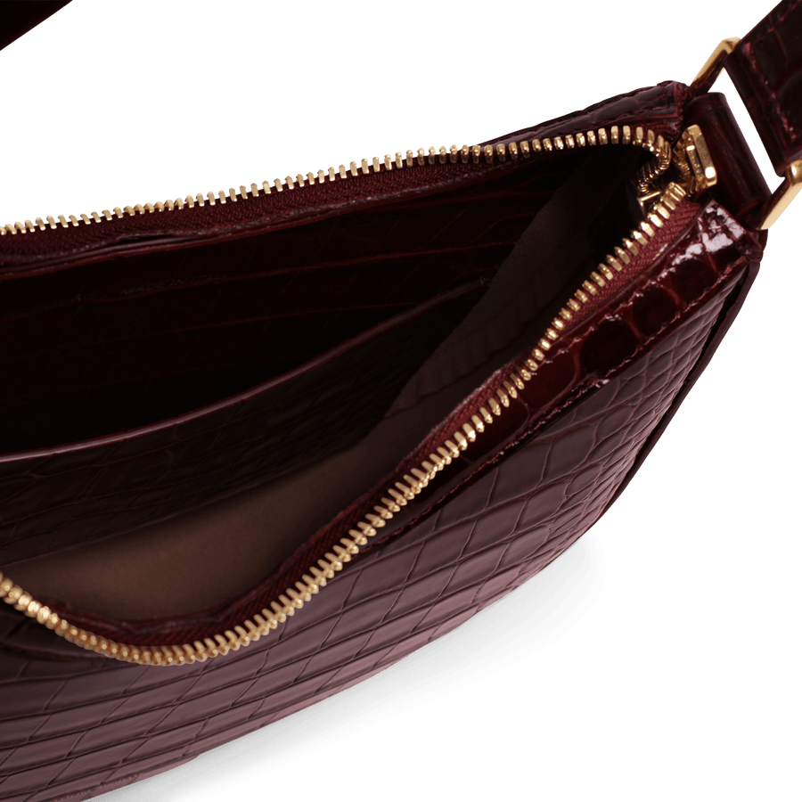 Marceau Gold Edition - Cuir Embossé Croco Bordeaux Ateliers Auguste