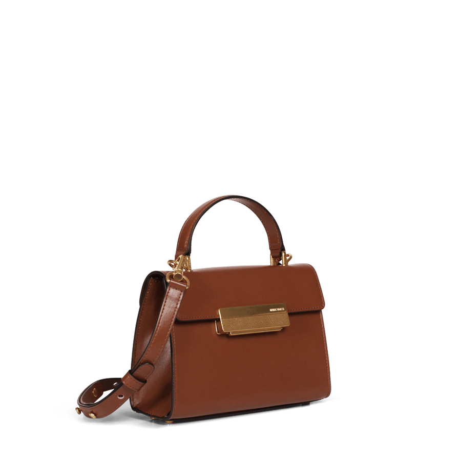 Mini Capucine Gold Edition - Cuir Box Camel Ateliers Auguste