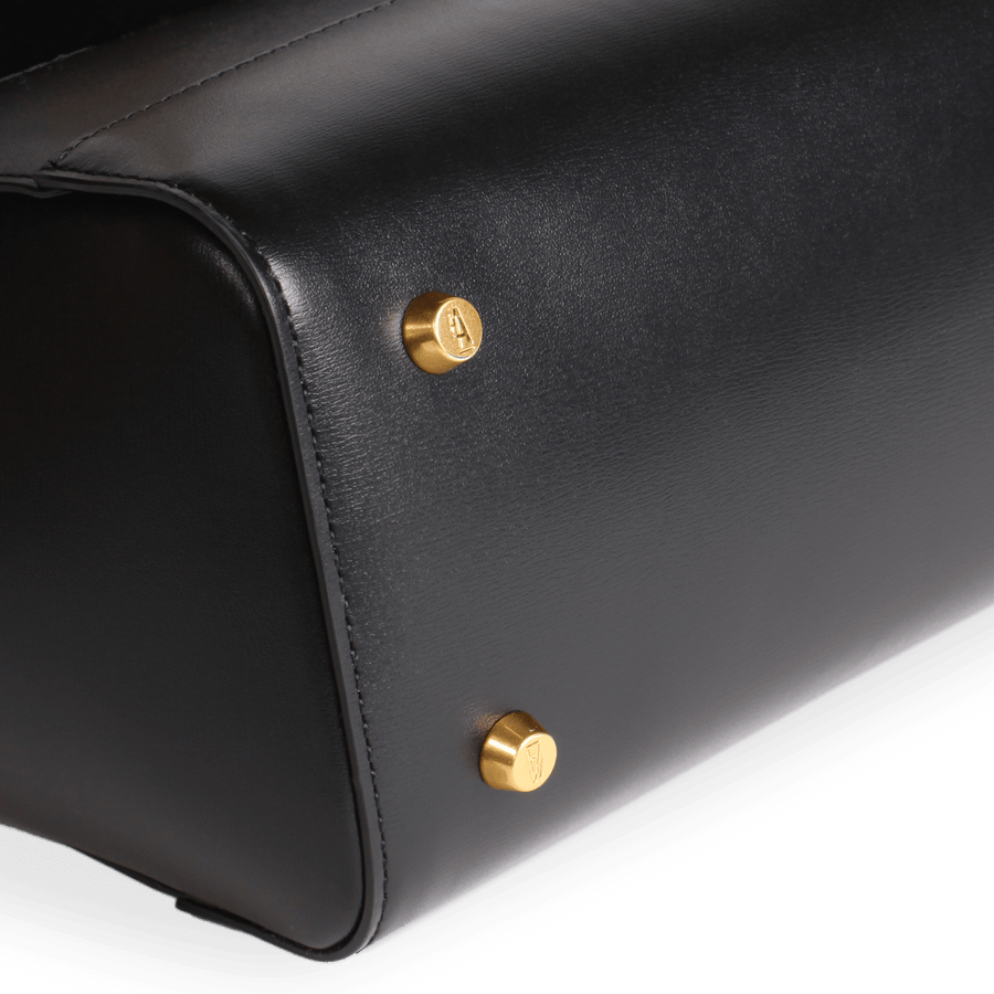 Mini Marly Gold Edition - Cuir Box Noir Ateliers Auguste