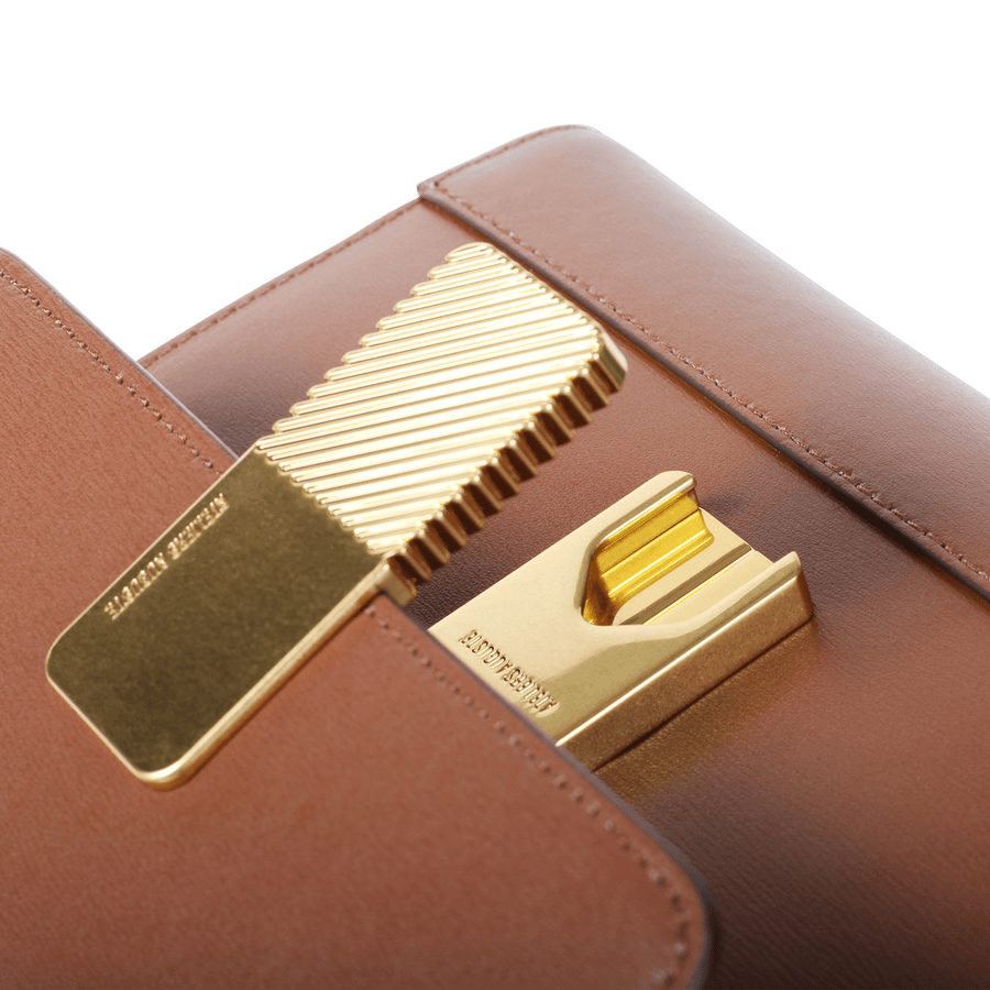 Mini Marly Gold Edition - Cuir Box Camel Ateliers Auguste