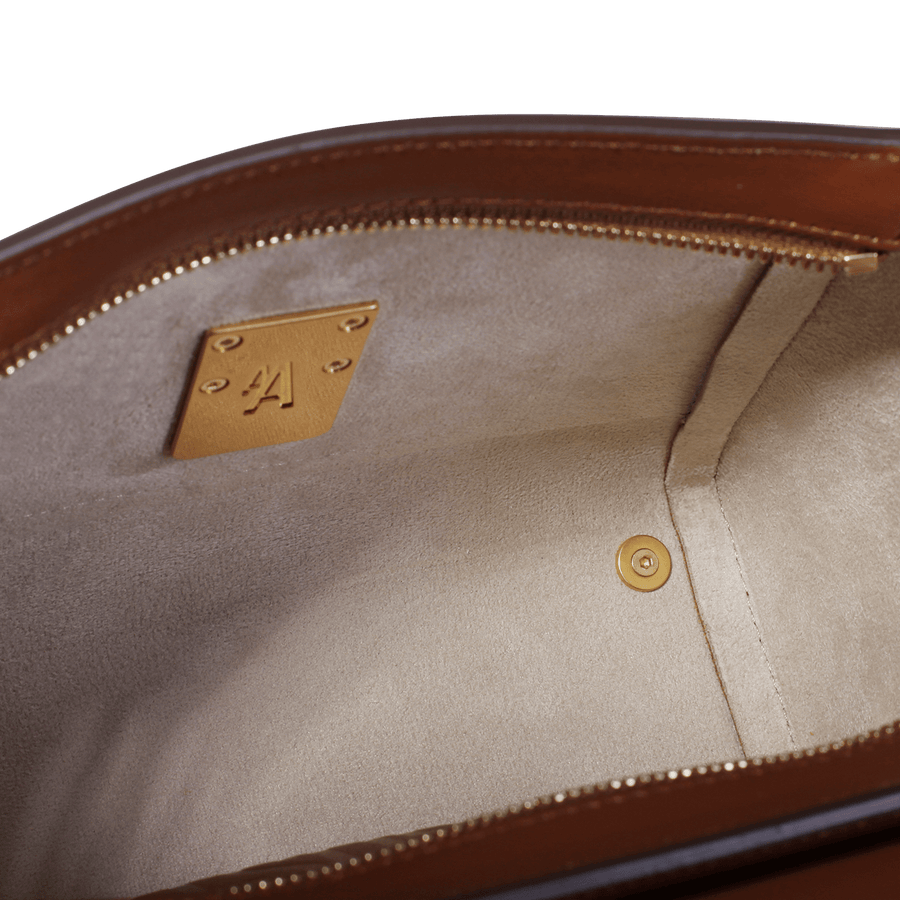 Mini Marly Gold Edition - Cuir Box Camel Ateliers Auguste