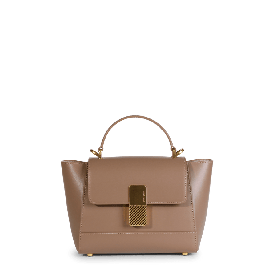 Mini Marly Gold Edition - Cuir Box Taupe Ateliers Auguste