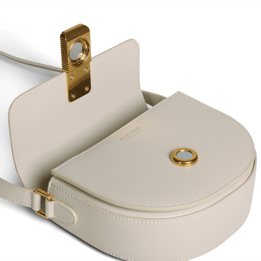 Mini Sully Gold Edition - Cuir Box Blanc Cassé Ateliers Auguste