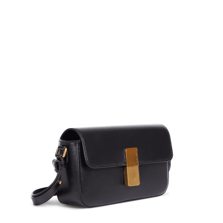 Monceau Baguette Gold Edition - Cuir Box Noir Ateliers Auguste