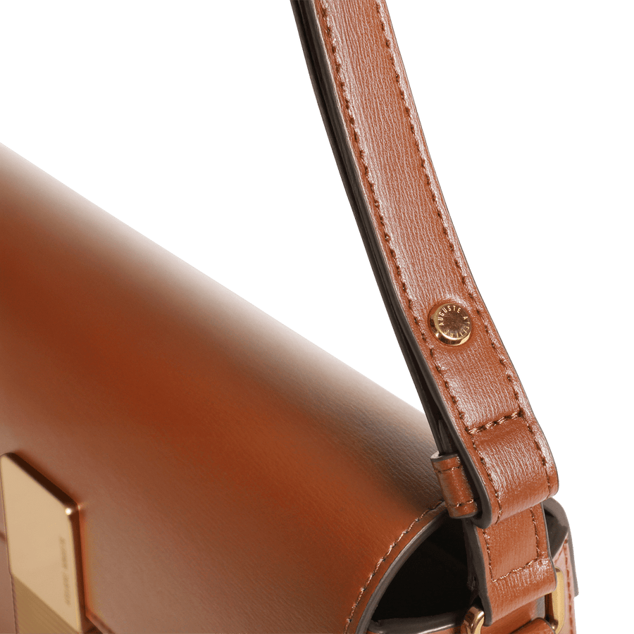 Monceau Baguette Gold Edition - Cuir Box Camel Ateliers Auguste