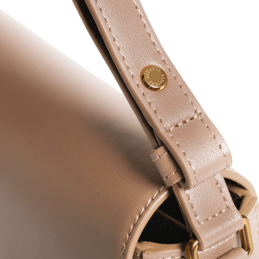 Monceau Baguette Gold Edition - Cuir Box Taupe Ateliers Auguste