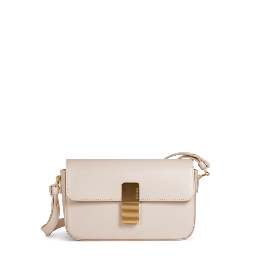 Monceau Baguette Gold Edition - Cuir Box Blanc Cassé Ateliers Auguste