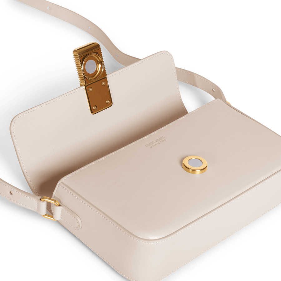 Monceau Baguette Gold Edition - Cuir Box Blanc Cassé Ateliers Auguste