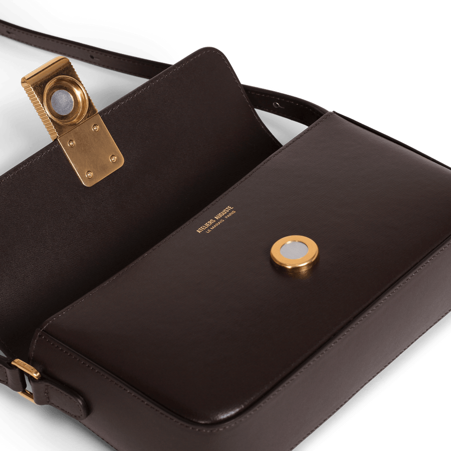 Monceau Baguette Gold Edition - Cuir Box Chocolat Ateliers Auguste